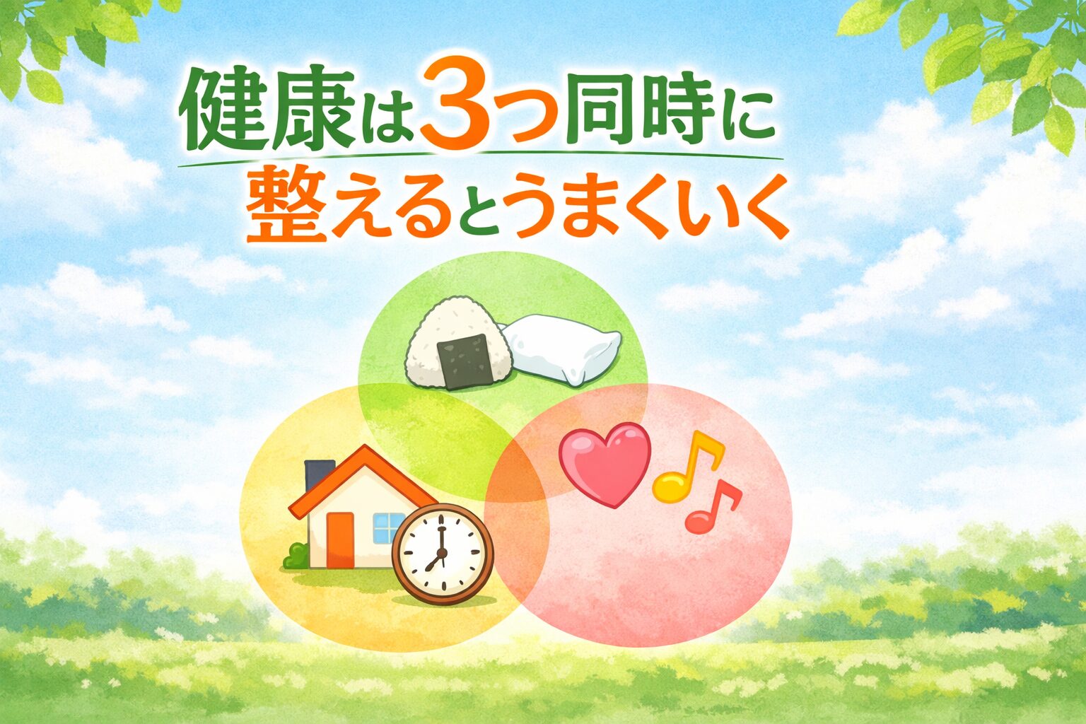 健康は３つ同時